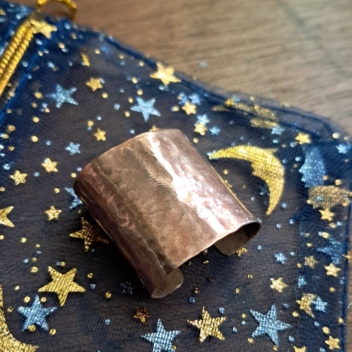 Hammered Copper Hair Cuff