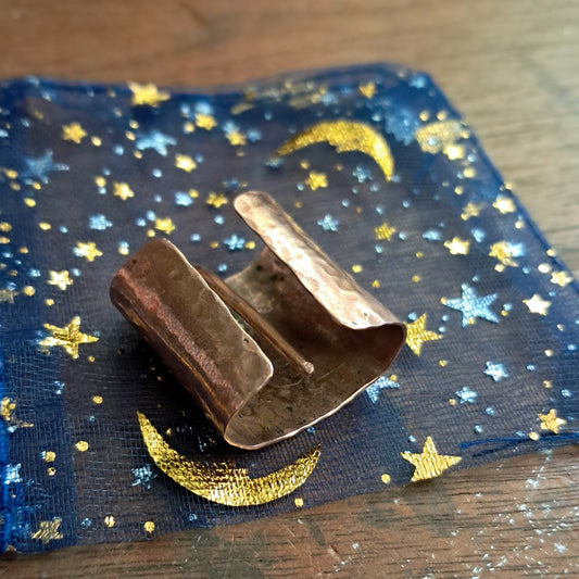 Hammered Copper Hair Cuff