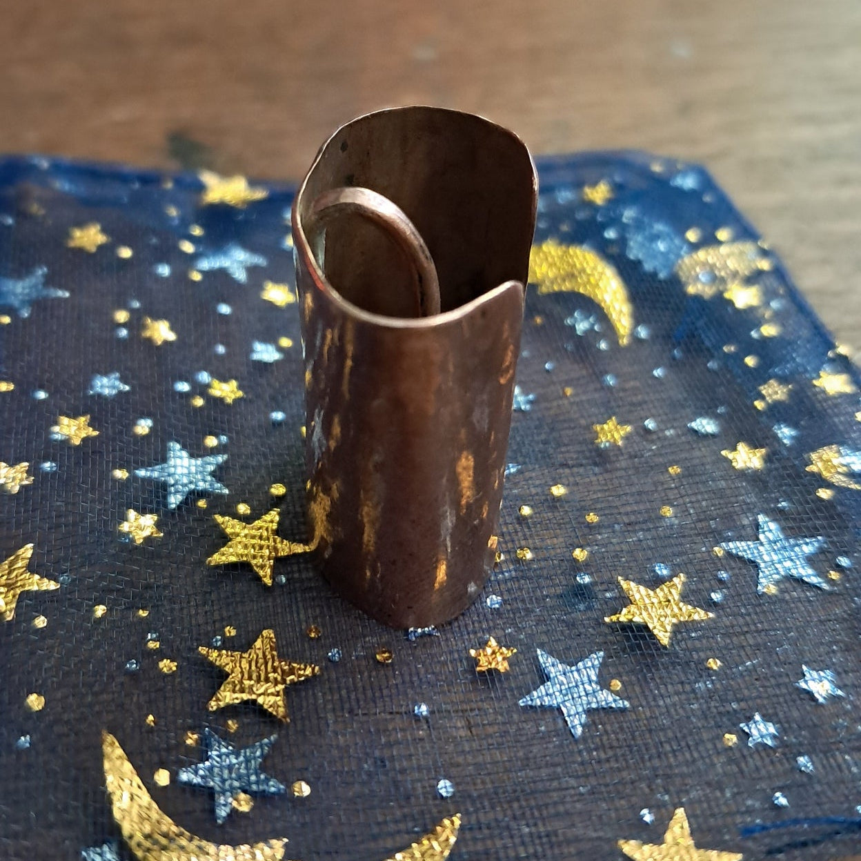 Hammered Copper Hair Cuff