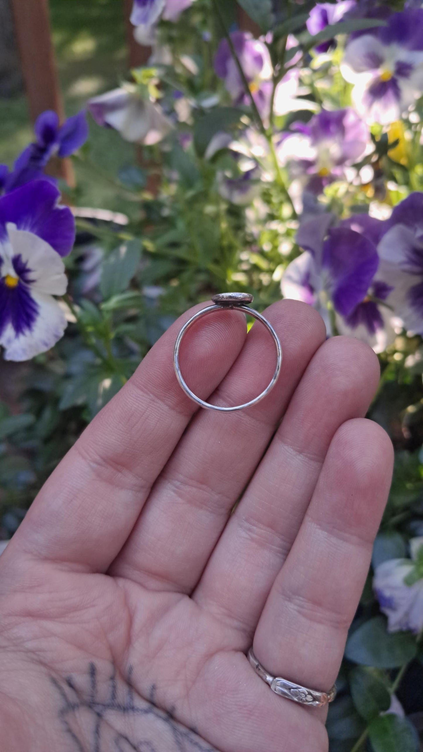 The Heartsmith | Sterling Silver Hammered Heart Ring, Handmade Minimalist Jewelry
