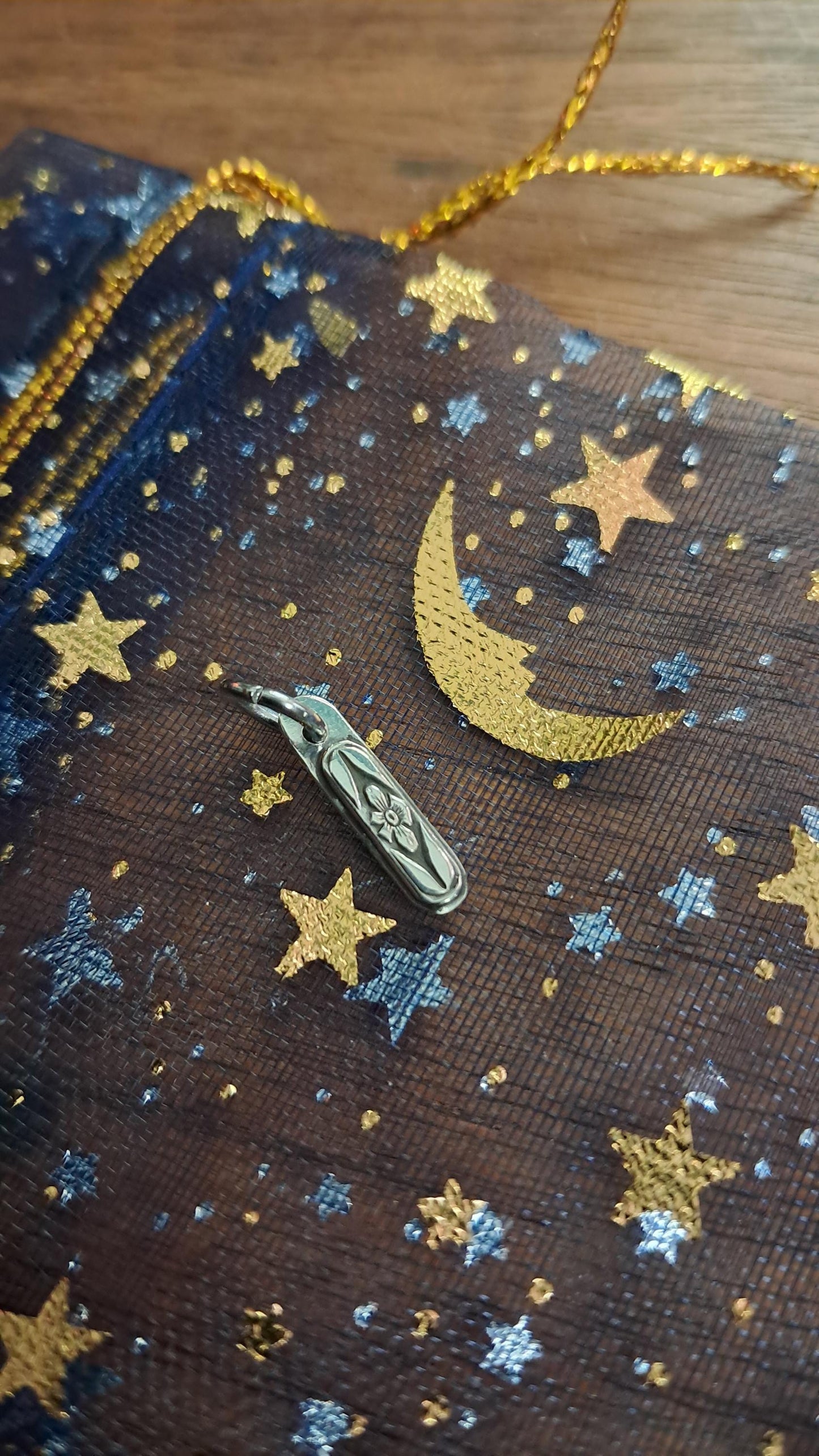 Sterling Silver Forget-Me-Not Charm | Charm ONLY, no chain