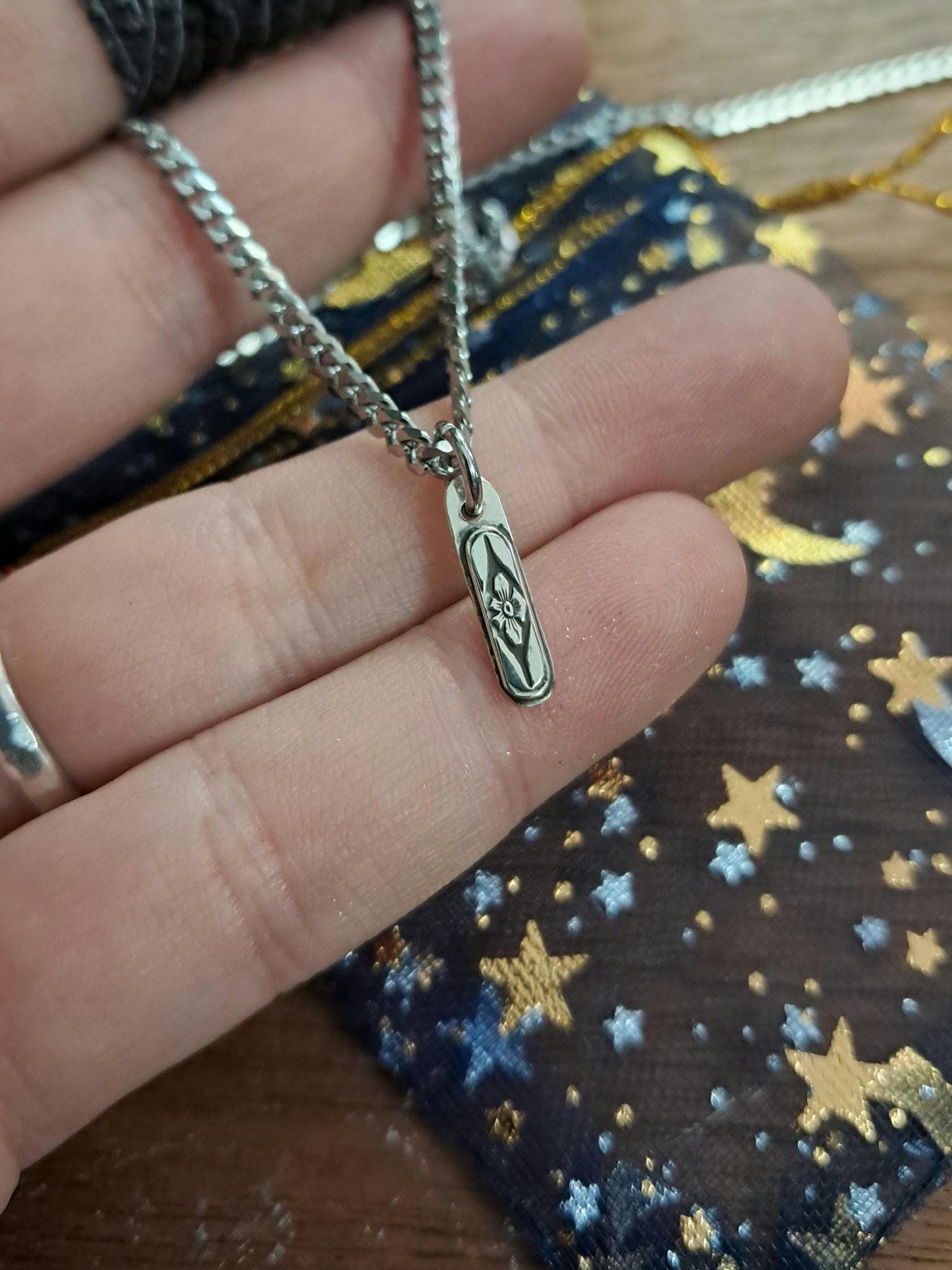 Sterling Silver Forget-Me-Not Charm | Charm ONLY, no chain