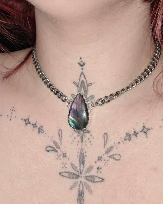 Purple Labradorite Choker