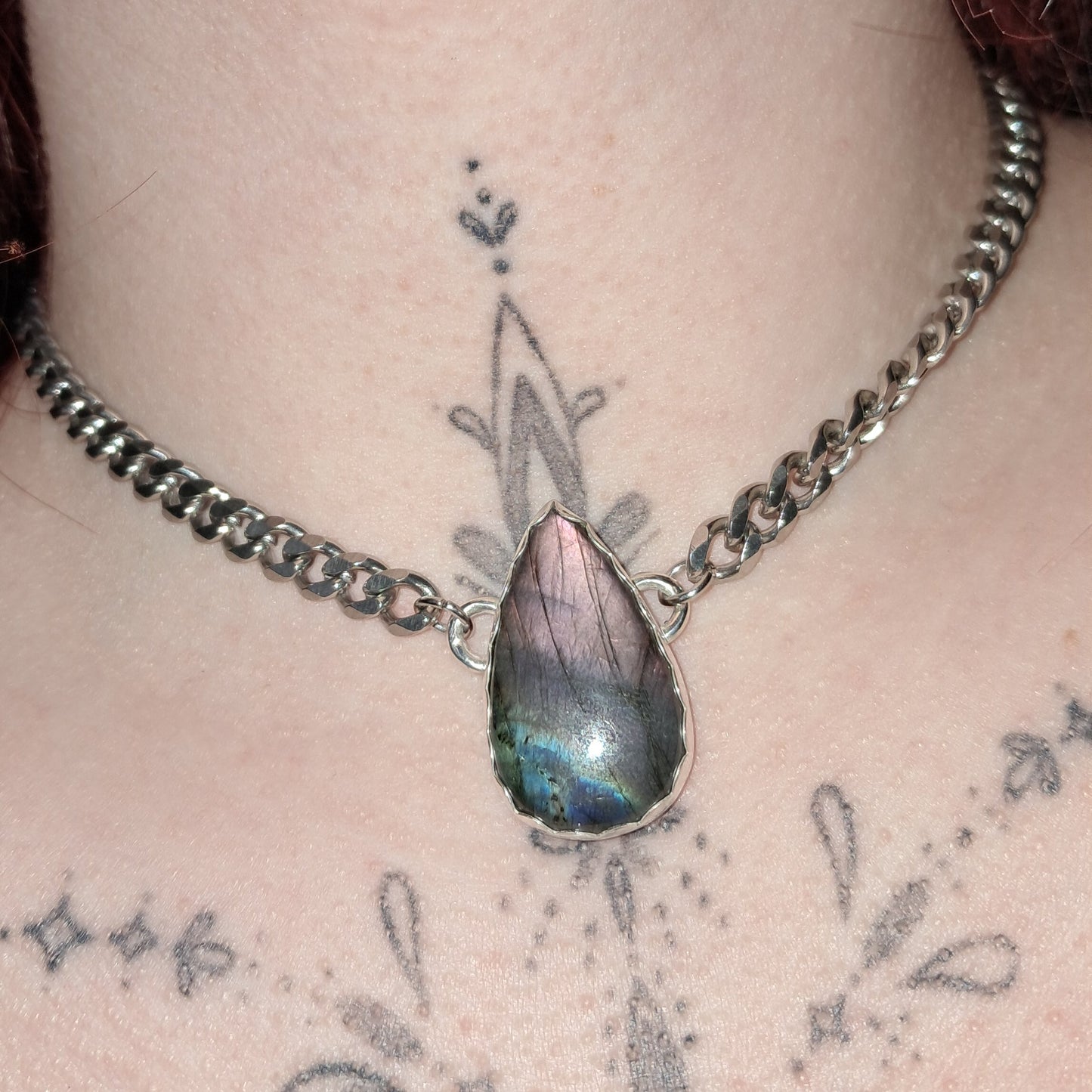 Purple Labradorite Choker