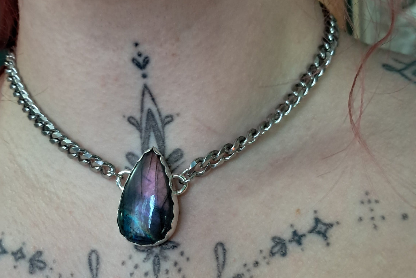 Purple Labradorite Choker